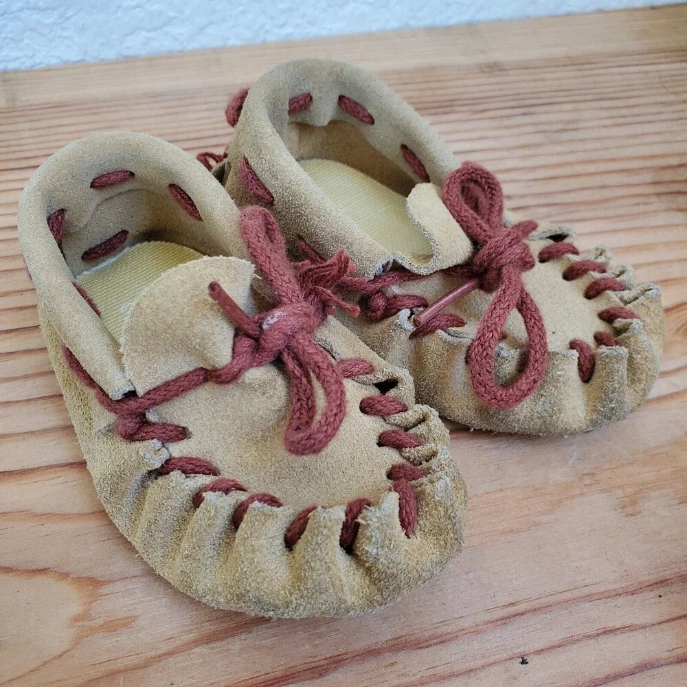 Baby Shoes Lot Moccasins Sandals Tennis Shoe Infant Leather Indian 5